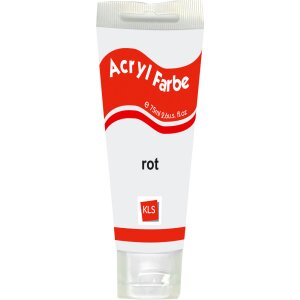 Peinture acrylique pour artistes 75 ml rouge