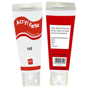 Peinture acrylique pour artistes 75 ml rouge