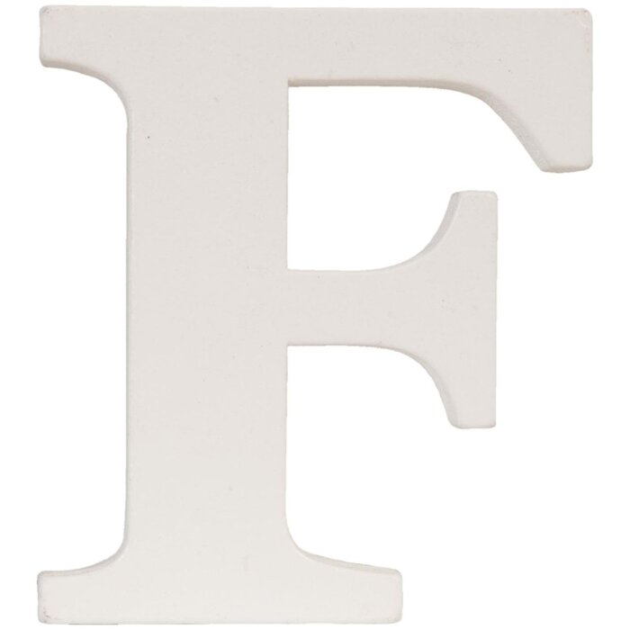 Lettre F - 7x8 cm MDF