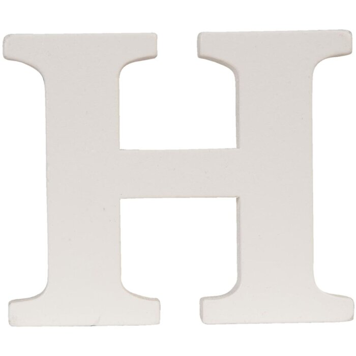 Lettre H - 9x8 cm MDF