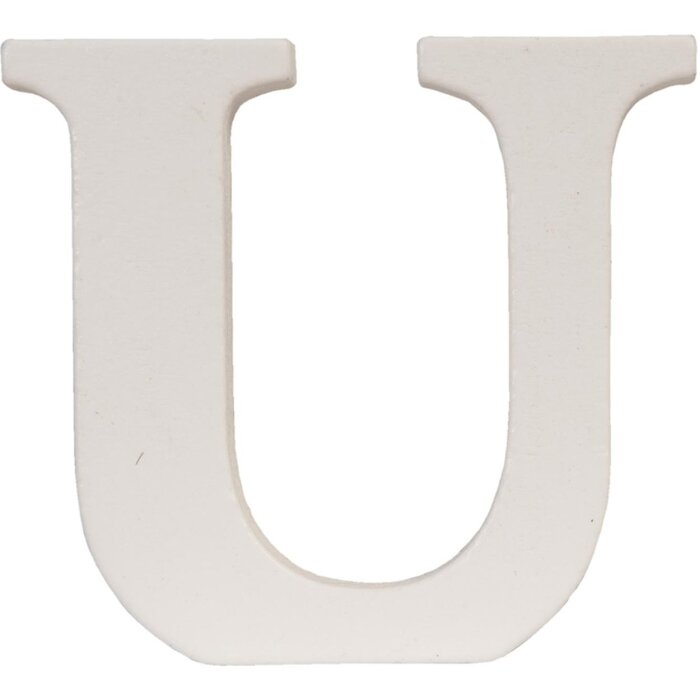 Lettre U - 9x8 cm MDF