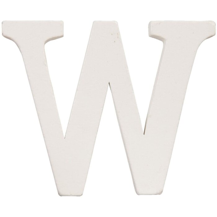 Lettre W - 10x8 cm MDF