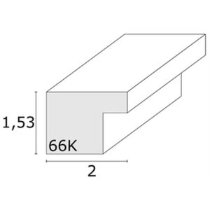 Cadre en bois S66K avec passe-partout