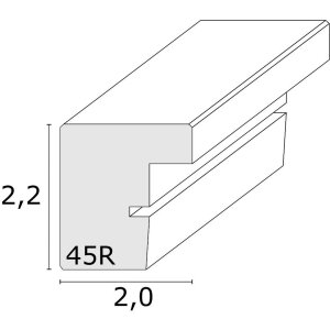 Cadre en bois S45R Bloc-barre