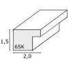 Cadre en bois Deknudt brun S65KQ1 double passe-partout