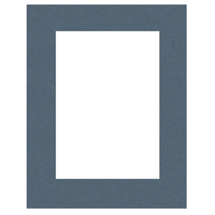 Passe-partout oblique bleu 40 tailles Blu Pavone