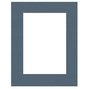 Passe-partout oblique bleu 40 tailles Blu Pavone