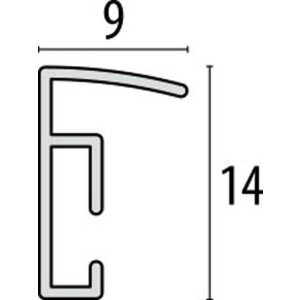 Cadre plastique New Easy 10x15 cm or