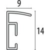 Cadre plastique New Easy 13x18 cm or