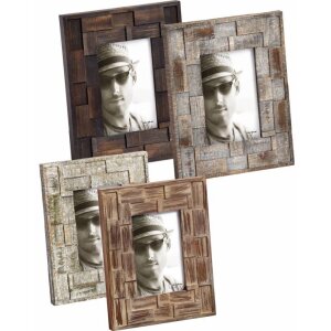 Cadre photo en bois Liam 10x15 cm et 13x18 cm 4 couleurs