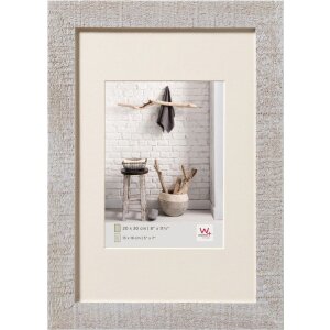 Cadre photo en bois HOME 30x40 cm gris clair