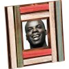 Cadre photo en bois Iroko Cadre ethnique 10x10 cm, 10x15 cm et 13x18 cm