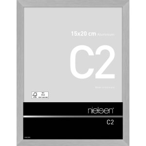 Cadre alu Nielsen C2 15x20 cm structure argent mat