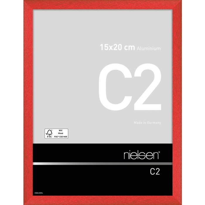 Cadre alu Nielsen C2 15x20 cm tornado rouge