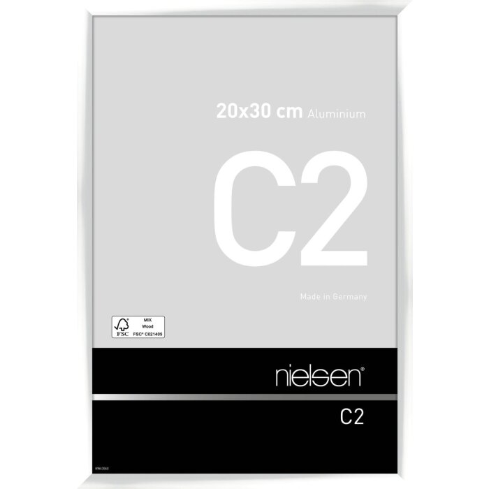 Cadre alu Nielsen C2 20x30 cm blanc brillant