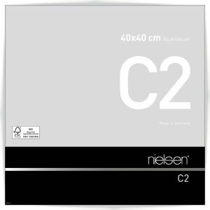 Cadre alu Nielsen C2 40x40 cm blanc brillant