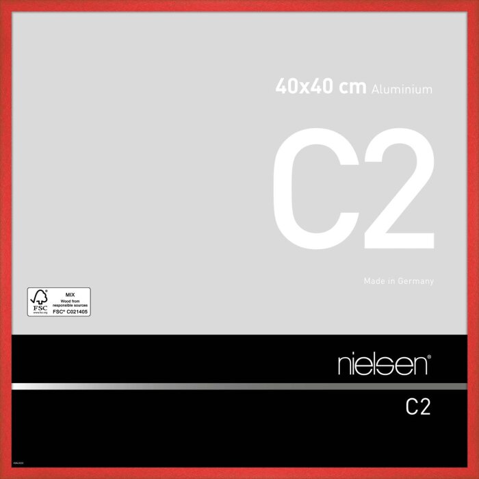 Cadre alu Nielsen C2 40x40 cm rouge tornado