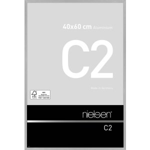 Cadre alu Nielsen C2 40x60 cm structure argent mat