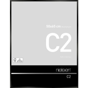 Cadre alu Nielsen C2 50x65 cm anodisé noir brillant