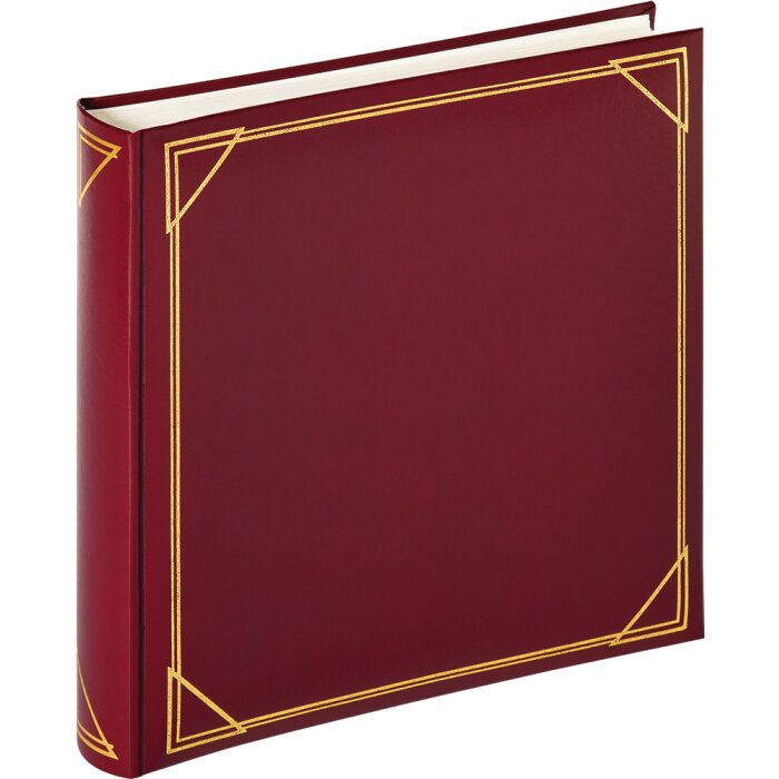 Walther Album photo Jumbo Promo standard rouge 30x30 cm 100 pages blanches