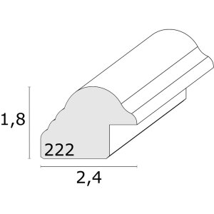 Cadre en bois classique 13x18 cm Deknudt S222H3