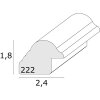 Cadre en bois classique 13x18 cm Deknudt S222H3