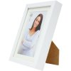 Cadre en bois S223K 10x15 cm blanc