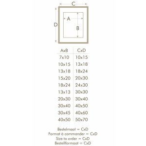 Cadre en bois S223K 30x40 cm blanc