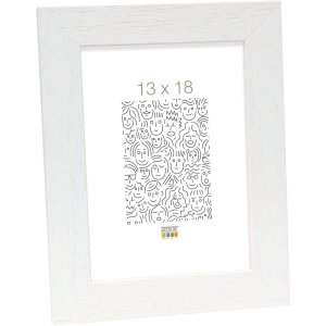 Cadre en bois S226K 20x20 cm blanc