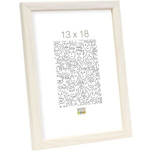 Cadre en bois S41J Deknudt 9x13 cm blanc