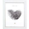 Cadre plastique S41N blanc-argent 30x30 cm