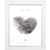 Cadre plastique S41N blanc-argent 30x40 cm