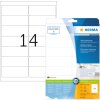 Étiquettes dadresse Premium A4, blanches 99,1x38,1 mm papier mat 140 pcs.