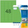 herma Étiquettes a4 vert 45,7x21,2 mm papier mat 960 pièces