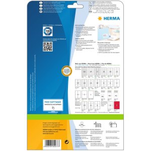 Étiquettes dadresse Premium A4, blanches 99,1x67,7 mm papier mat 200 pcs.