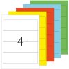 Étiquettes classeur A4 blanches 192x61 mm papier mat opaque 100 pcs.