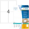 Étiquettes dadresse A4 blanches 99,1x139 mm repositionnables papier mat opaque 100 pcs.