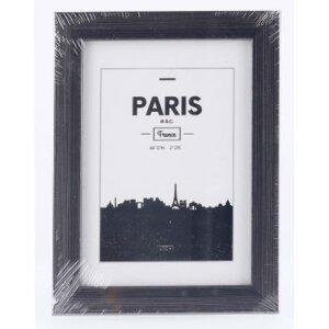 Cadre plastique Paris, gris contraste, 13 x 18 cm