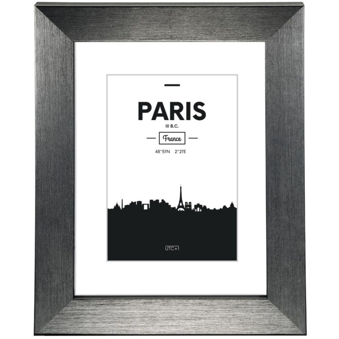 Cadre plastique Paris, gris contraste, 20 x 30 cm