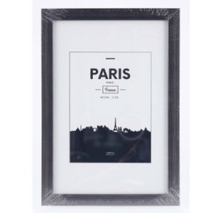 Cadre plastique Paris, gris contraste, 20 x 30 cm