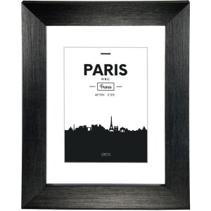 Cadre plastique Paris, noir, 10 x 15 cm