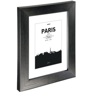 Cadre plastique Paris, noir, 13 x 18 cm