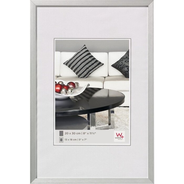 Cadre photo Walther Chair 10x15 cm en aluminium argenté