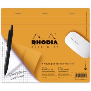 Bloc de tapis de souris Rhodia, 19x23cm, 30 feuilles,...