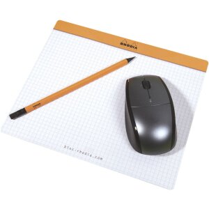 Bloc de tapis de souris Rhodia, 19x23cm, 30 feuilles,...