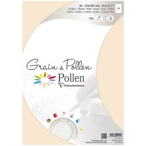 5 feuilles Grain de Pollen A4 Ondine 120g