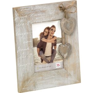 Walther cadre photo en bois Le Coeur 10x15 cm brun