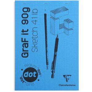 Bloc de croquis GRAF IT, DIN A4 bleu ciel 80 feuilles...