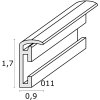 Cadre plastique Deknudt S011 or 13x18 cm