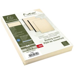 Paquet de 100 - Evercover A4 270g ivoire